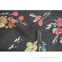 100% polyester chiffon Yoryu met lurex printstof